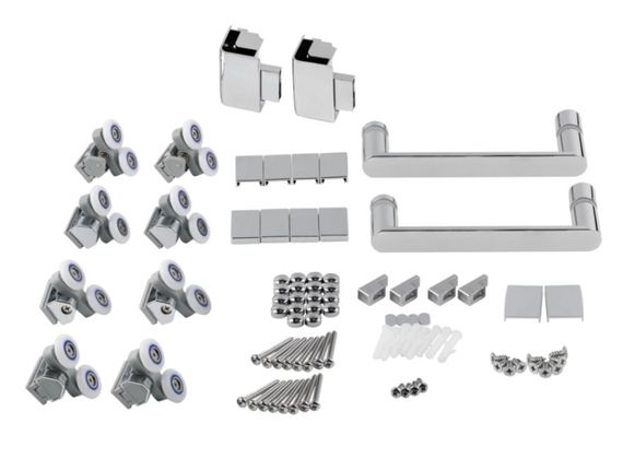 Набір Qtap Душова кабіна Taurus CRM1011SC6, квадратна, скло прозоре 6 мм + Душовий піддон Tern 301112 | Зображення 4