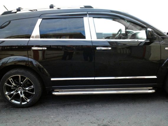 Молдинг дверной (4 шт, нерж.) для Dodge Journey 2008-2024 гг