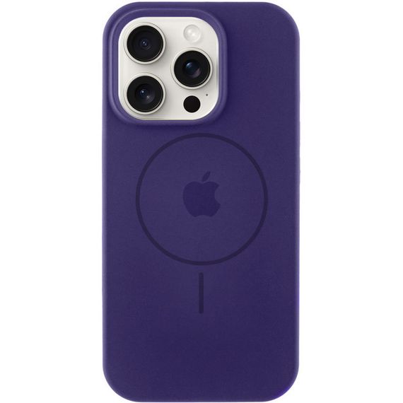 Чохол Silicone Case Full Protective (AA) with MagSafe для Apple iPhone 15 Pro Max (6.7") Фіолетовий / Elderberry
