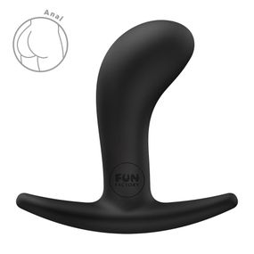 Анальная пробка Fun Factory BOOTIE S, фиолетовая, диаметр 2,8 см, тонкий ограничитель, Черный, S