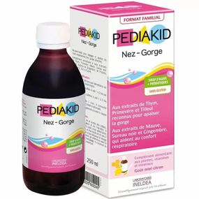 Противопростудное средство для детей Pediakid Nez - Gorge 250 ml Honey and Lemon