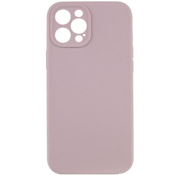 Чохол Silicone Case Full Camera Protective (AA) NO LOGO для Apple iPhone 12 Pro Max (6.7") Сірий / Lavender