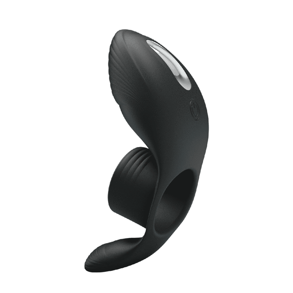 Вибро-кольцо Pretty Love - Vibration Penis Sleeve Black 7 vibration functions, BI-210198 sexstyle | Зображення 1