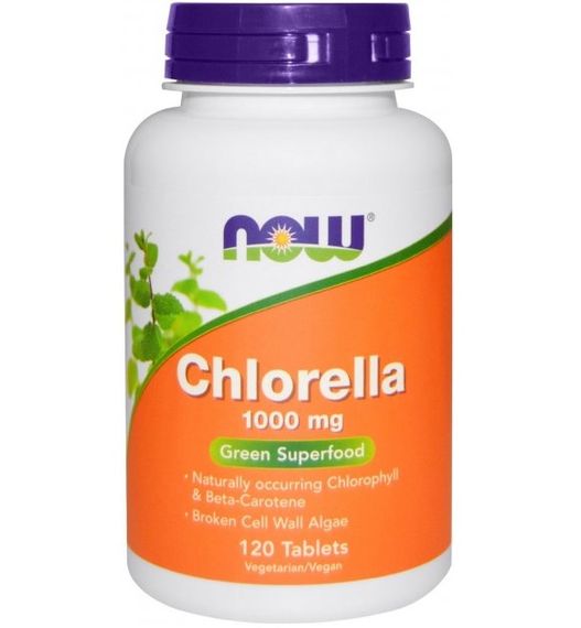 Хлорелла NOW Foods Chlorella 1000 mg 120 Tabs