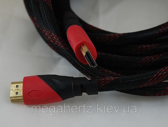 Кабель Hdmi to Hdmi 10м 1080p усиленный в обмотке | Зображення 1