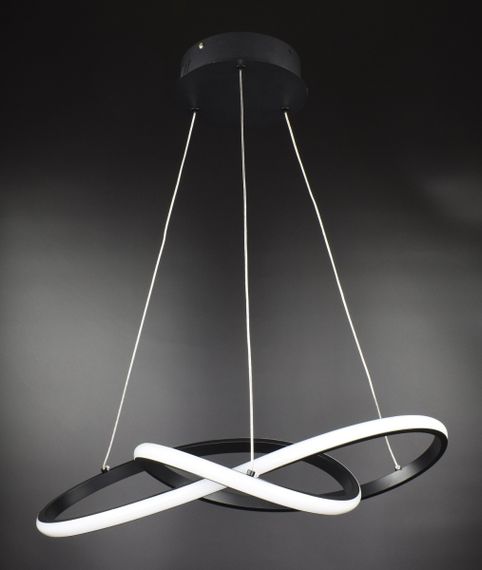 Люстра світлодіодна підвісна LED світильник для квартири на стелю лед 26980 Чорний 40-180х50х100 см.