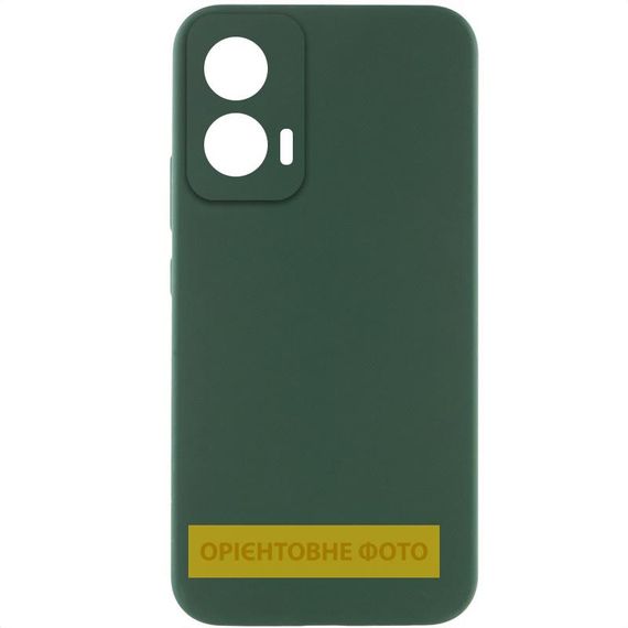 Чохол Silicone Cover Lakshmi Full Camera (AAA) для Motorola Moto G75 5G Зелений / Cyprus Green