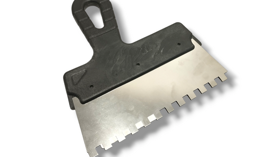 Шпатель 200мм зубчатий 8х8мм СТАЛЬ (арт.37159) | Зображення 1