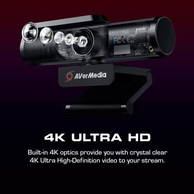 Веб-камера AVerMedia Live Streamer CAM PW513 4K Black (61PW513000AC) | Зображення 8