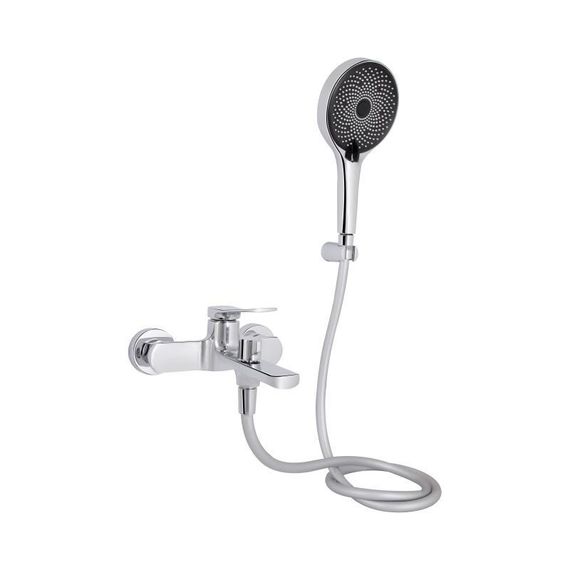 Смеситель для ванны Qtap Slavonice (с душевым гарнитуром) QTSLV259CRM48034 Chrome