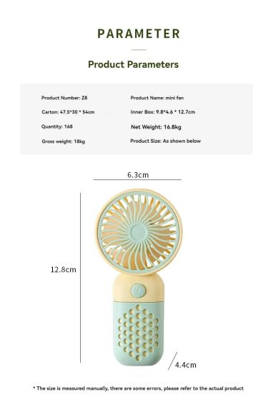Портативний міні-USB-вентилятор, карманний вентилятор mini cute little fan | Зображення 2