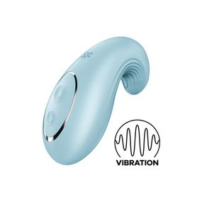 Вібратор Satisfyer Dipping Delight Light Blue, 2 мотори, гнучкий кінчик Sex Aura