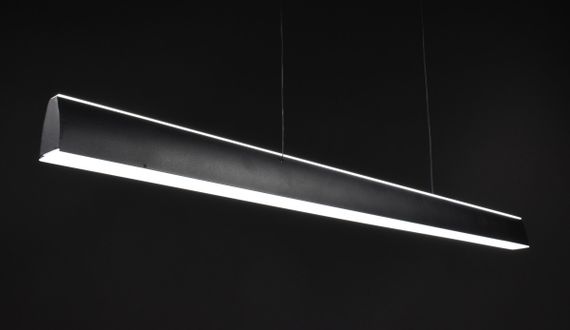 Люстра світлодіодна підвісна LED світильник для квартири на стелю лед 27346 Чорний 15-120х6х100 см. | Зображення 4