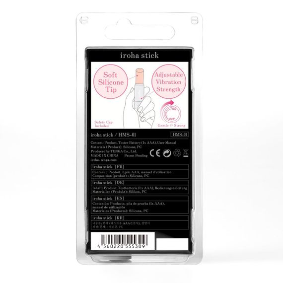 Вібратор-помада IROHA STICK Grey, дискретний міні вібратор для ніжної стимуляції | Зображення 3