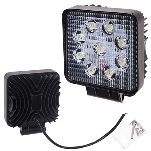 Фара прожектор Lмл-K0727 SPOT(9led*3w) 105мм*105мм (K0727 S)