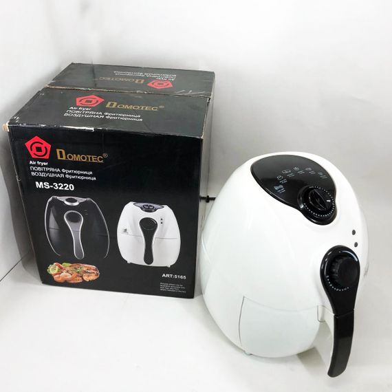 Аерофритниця Мультипіч Аерогриль Domotec MS-3220 1300W 4,5 л Безмасляна з Таймером. Колір: білий | Зображення 9