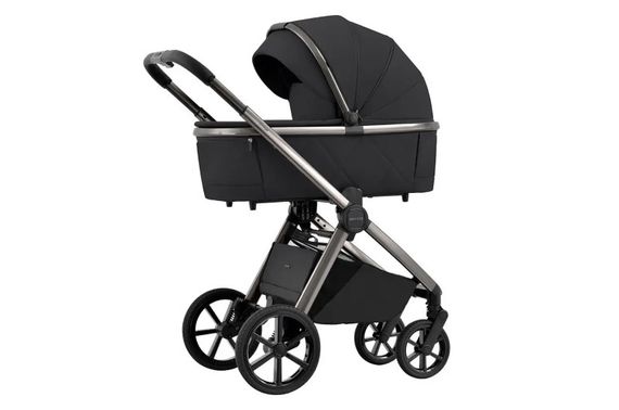 Коляска універсальна CRL-6530 "Omega" Absolute Black 2в1 CARRELLO