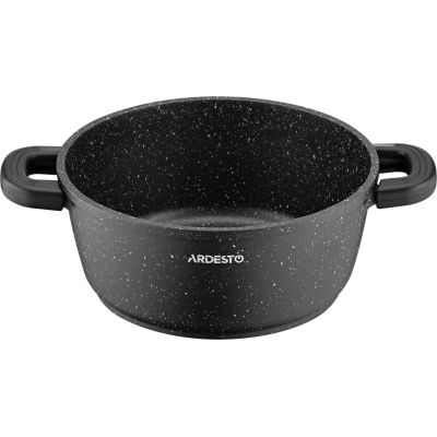 Кастрюля Ardesto Gemini Anzio скляна кришка 20 см 2,5 л чорна (AR2420GE) | Зображення 4