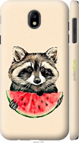 Чохол на Samsung Galaxy J7 J730 (2017) Єнотик з кавуном "4605m-786-2448"