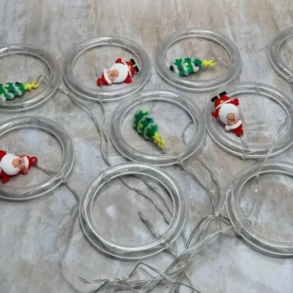 Гірлянда штора "Круги та кулі" 3м тепле біле світло | Зображення 2