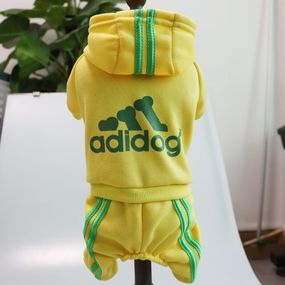 Костюм спортивный для собак Adidog жёлтый XXL