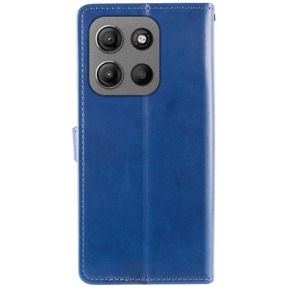 Шкіряний чохол-книжка GETMAN Gallant (PU) для Motorola Moto G15 4G Синій | Зображення 1