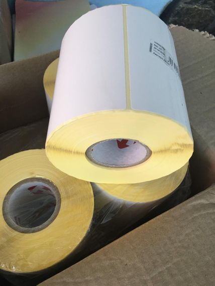 ✅ Самоклеючі етикетки для принтера 📦 Рулон 500 шт. 🖨️ Якісні наклейки ➡️ Опт/Роздріб 💯 | Зображення 1