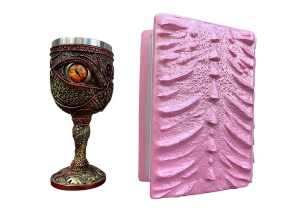 Подарунковий набір Келих 3D Око Orange і Блокнот 3D «Дракон Єдинорога» | Зображення 1