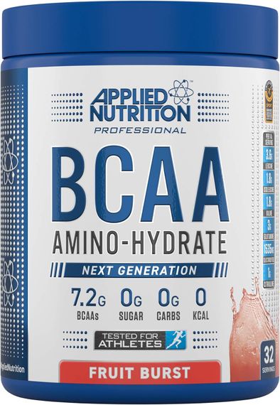 Комплекс амінокислот Applied Nutrition BCAA Powder Amino Hydrate (450g - 32 Servings) (Fruit Burst)
