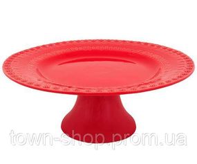 Блюдо на ноге Bordallo Pinheiro Fantasia Ø28см Красное TR-65002320