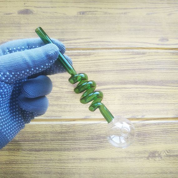 Стеклянная трубка Helix Oil Green
