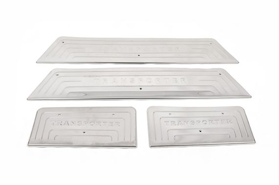 Накладки на пороги OmsaLine (нерж) матовые 4 штуки для Volkswagen T6 2015-2024, | Зображення 1