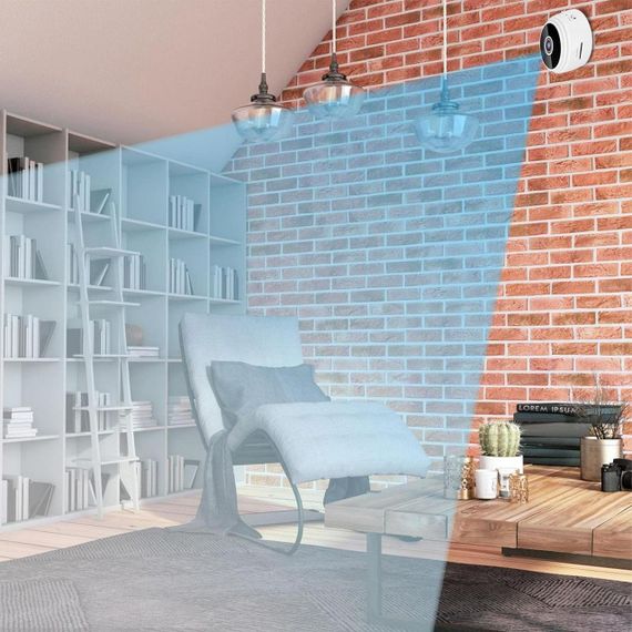 Бездротова WiFi камера з датчиком руху FullHD 1080, A9, Біла / Міні IP камера відеоспостереження | Зображення 5