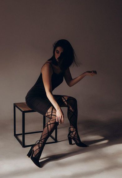 Колготки з візерунком Omero Kendall, Італія, розміри S, M, L, колір nero (чорний) | Зображення 1