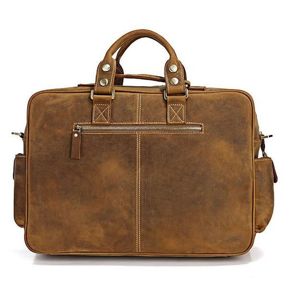 Сумка мужская Vintage 14051 в винтажном стиле Коричневая | Зображення 3