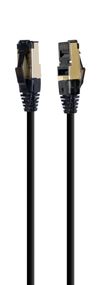 Патч корд Cablexpert PP8-LSZHCU-BK-1.5M, S/STP, литий, 50u" штекер із фіксатором, 1,5 м, чорний