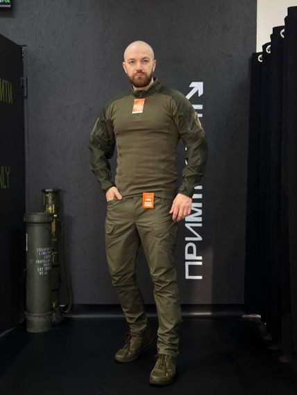 Тактичний Військовий Комплект Олива Ягуар 4.5.0. Jaguar Olive Убакс +Штани Under Body Armor Combat Shirt