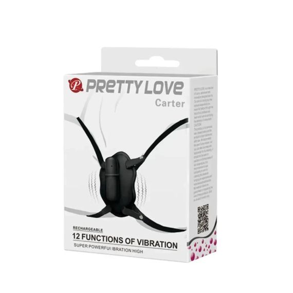 Кліторальний стимулятор Pretty Love на трусиках, чорний Sex Aura | Зображення 1