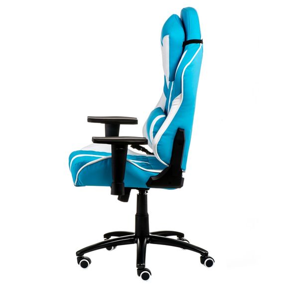 Кресло геймерское Special4You ExtremeRace light bluewhite | Зображення 3