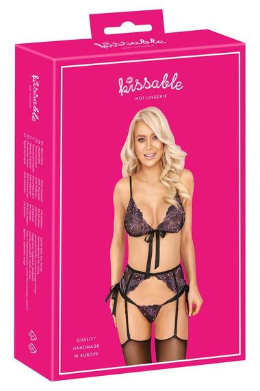 Комплект білизни Bra Embroidery S/M Sex Aura | Зображення 4