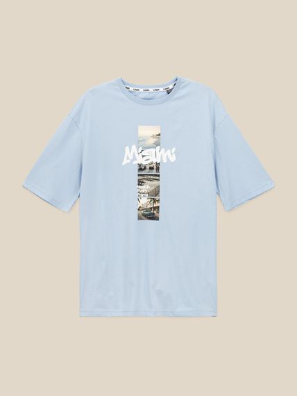 Футболка з принтом чоловіча LAWA P-MB02380 L Блакитний shop (2000999620669)