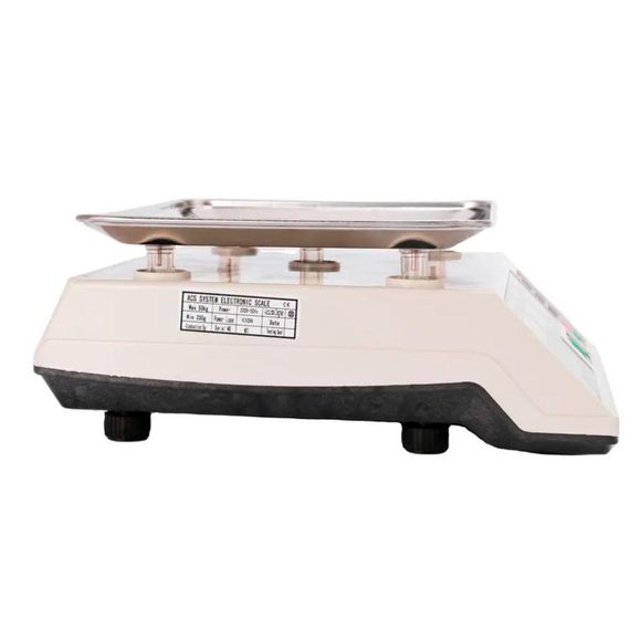 Ваги торгові електронні до 50кг, Domotec MS 228 / Акумуляторні електроваги з лічильником ціни | Зображення 4