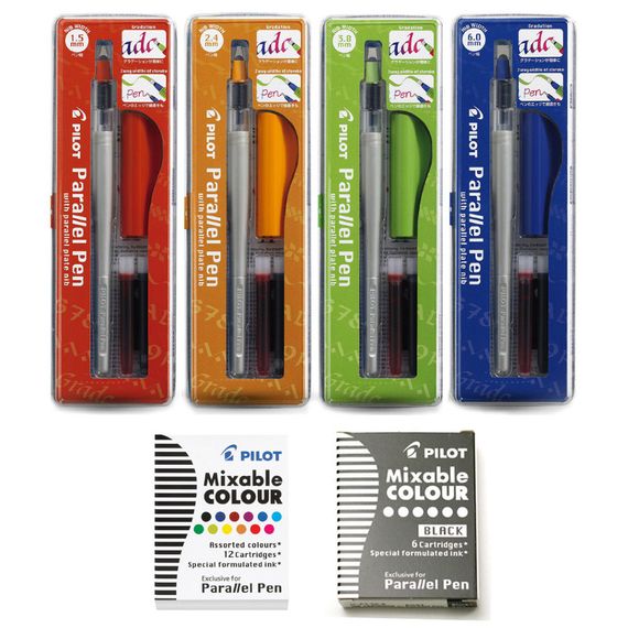 Комплект ручек для каллиграфии Pilot Parallel Pen Set, Pilot Parallel Pen Set - Комплект ручек для каллиграфии