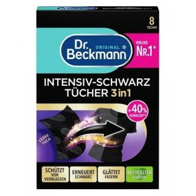 Салфетки Dr. Beckmann 3 в 1 для обновления черного цвета и ткани (8 шт.) Германия