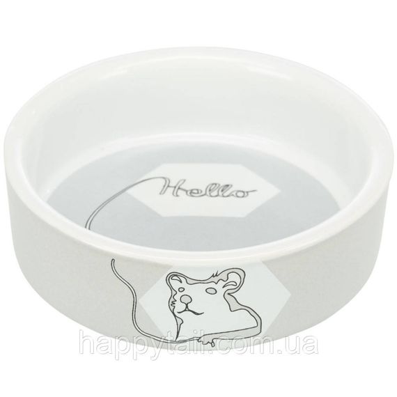 Миска Trixie для гризунів Hello Hamster хом як керамічна 8 см 90 мл | Зображення 5