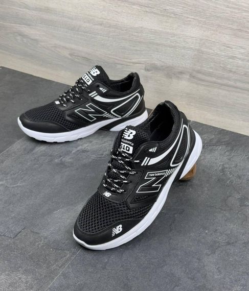 Літні кросівки New Balance колір чорний/білий | Зображення 4