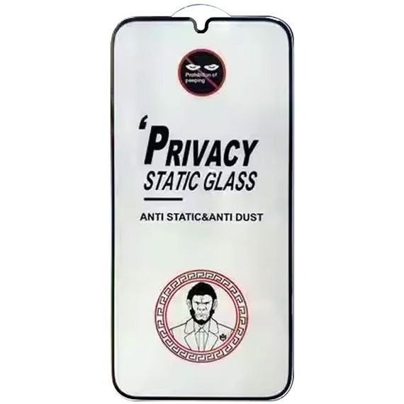 Захисне скло Privacy 5D (тех.пак) для Samsung Galaxy A25 5G Чорний | Зображення 1