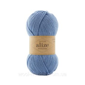 Шкарпеткова пряжа Alize Wooltime, блакитний 432