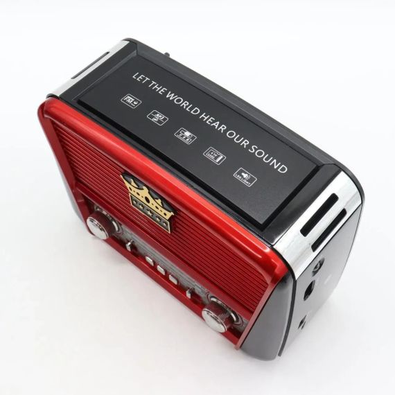 Радіоприймач акумуляторний з Bluetooth, MP3 і ліхтариком, Golon RX-BT455S AM/ Портативне радіо | Зображення 3