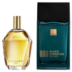 Чоловічий парфумерний набір Avon: Aspire Man 75 мл + Black Suede Secret 100 мл